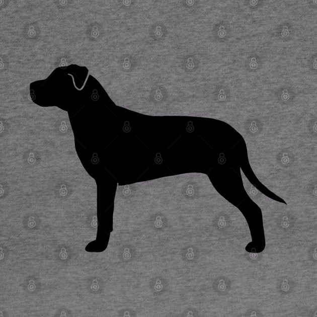 American Pit Bull Terrier Silhouette by Coffee Squirrel